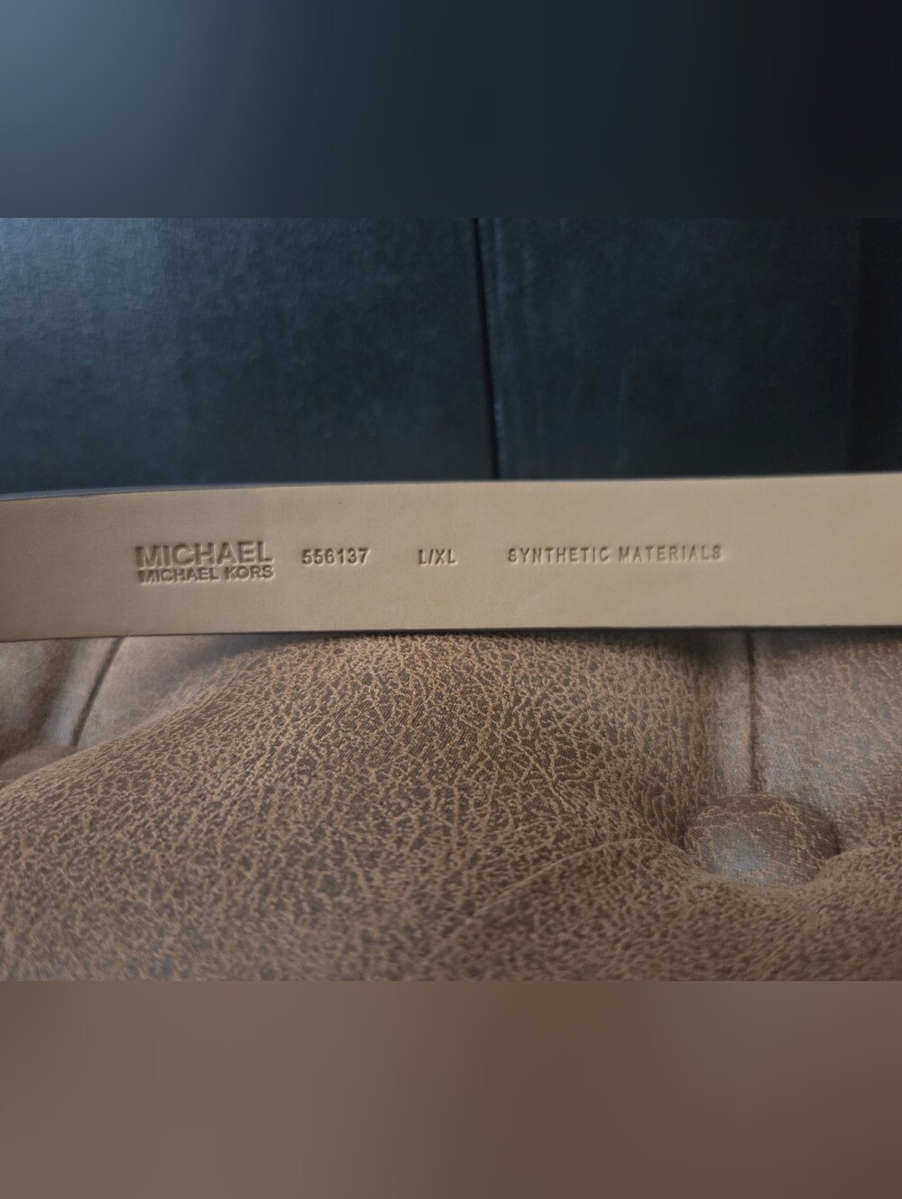 Michael Kors Beige And White Belt Bag ~ Size L/XL - Picture 3 of 9